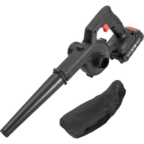 Souffleur de Feuilles sans Fil Aspirateur Rechargeable Haute Puissance Souffleur d'air Vitesse réglable Nettoyeur de poussière de pelouse de Jardin (1/5)
