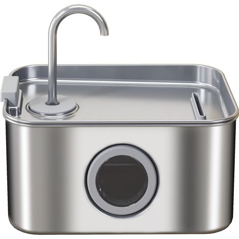 Fuente para gatos de 3,2 l con bomba silenciosa y filtro de carbón activado.