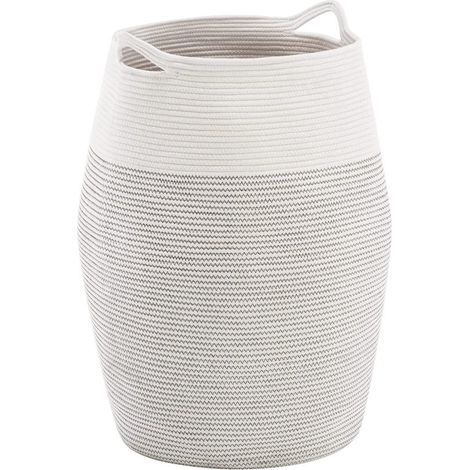 Cesto portabiancheria Allecto, in cotone, di grandi dimensioni, 105 litri, pieghevole, ideale per la camera da letto, 49 x 65 cm. (1/5)