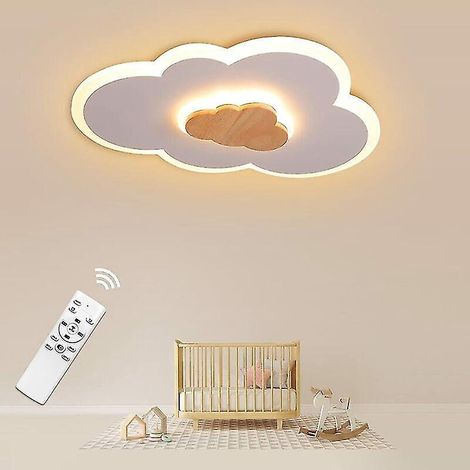 LED-Deckenleuchte, 40 cm, wolkenförmig, 20 W, mit dimmbarer Fernbedienung (3000 K – 6000 K), moderne weiße LED-Deckenleuchte für Kinderzimmer, B--