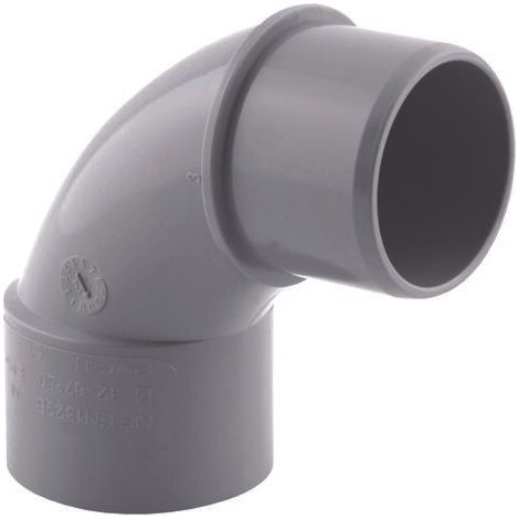 Coude PVC 87° male D 32mm (1/3)