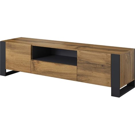 Porta TV NUNKI 180 cm rovere wotan / antracite (1/4)
