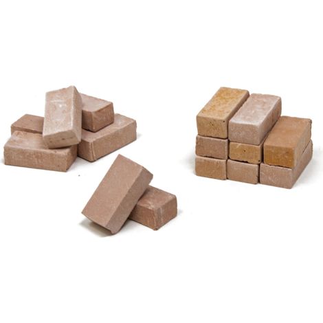 Mattoncini in Resina color Terracotta set 16 pezzi 2 cm 86916