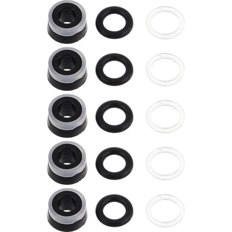 Kit de Réparation Cric Hydraulique 5 Joints d'Huile Étanchéité en Cuir pour Vérin Pompe Verticale 11 Pouces Remplacement Rapide Garage (1/5)