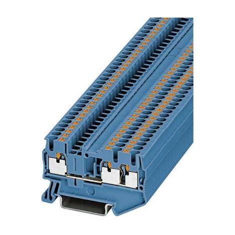 Phoenix Contact Borne de raccordement bleu 3 points Push-in (1/2)