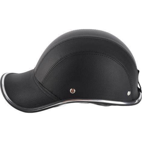 Convient aux demi-casques de moto, style casquette de baseball, avec sangles réglables, dimensions 29x19x13,5 cm. (1/2)