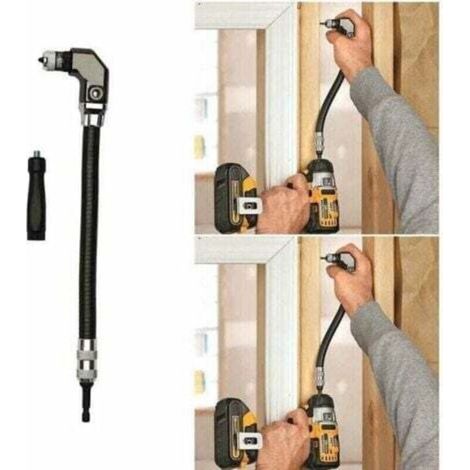 Perceuse à angle droit flexible 1/4/accessoire de tournevis pour le travail du bois (1/4)