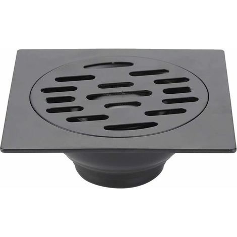 Siphon de sol PVC Drain De Douche Anti Odeur Siphon De Sol En Acier Inoxydable Pour Salle De Bain Evacuateur Drain De Plancher Pour Machine À Laver Toilette Cabine Douche Cuisine (Common Floor (1/5)