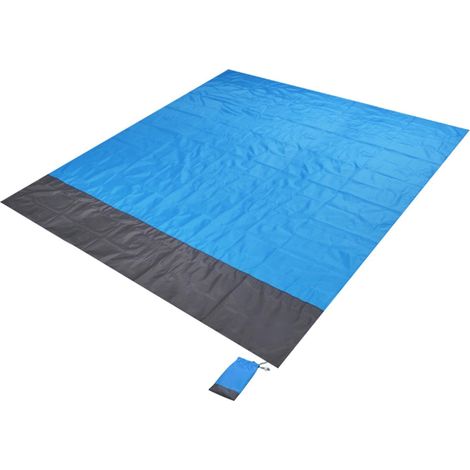 Tapis de plage imperméable portable pour pique-nique, natte de sol camping extérieur
