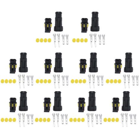 Kit de connecteurs étanches, série 1.5mm, prise de fil électrique automatique, assortiment de bornes mâles et femelles (1/5)