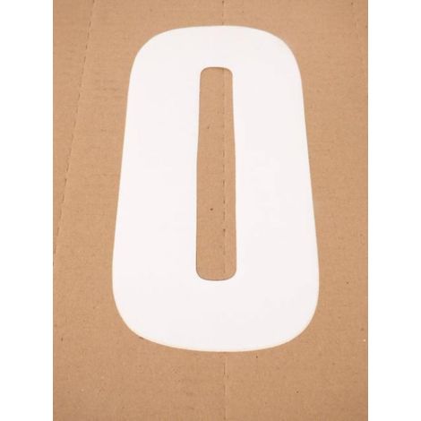Autocollant stickers blanc Blackbird numéro course pour moto