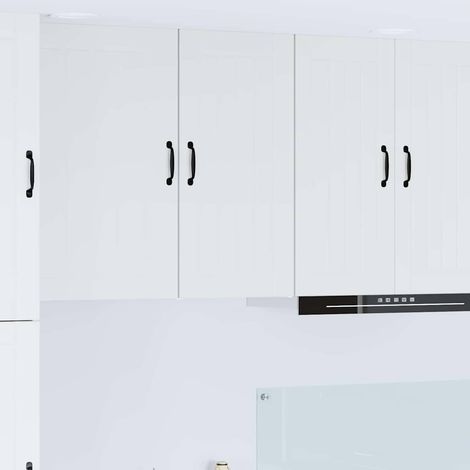 Wall Cabinet LUCCA White 40 x 31 x 80 cm Engineered Wood vidaXL