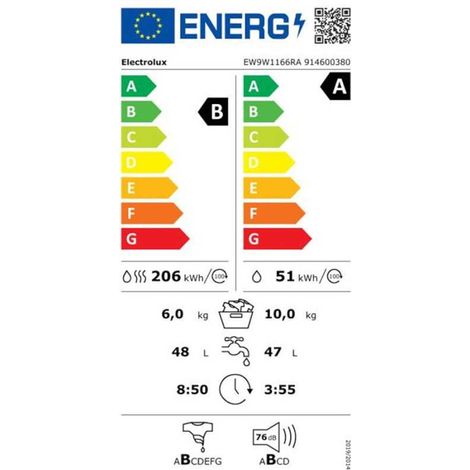 Lave linge séchant Electrolux EW9W1166RA (1/2)