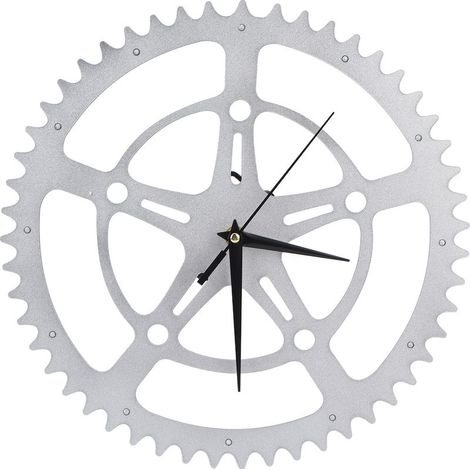 Horloge murale DIY sans cadre en acrylique, forme engrenage étoile 30cm, mouvement silencieux, décoration moderne pour salon (1/5)