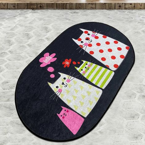 Alfombra de Baño Piqua, Lavable en Lavadora, 80x100 cm Multicolor (1/4)
