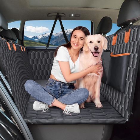 Extension banquette arrière pour chien - 180 kg - Housse imperméable fond dur amovible - 600D anti-griffes - Hamac voiture SUV