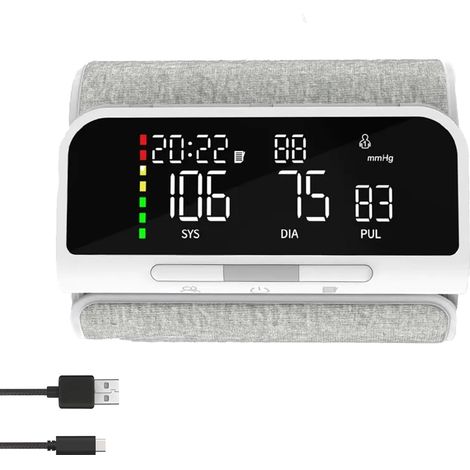 Monitor electrónico de presión arterial para brazo 33A. Monitor de presión arterial profesional, inteligente y todo en uno para el brazo. Controla la presión arterial y la frecuencia cardíaca. (1/4)