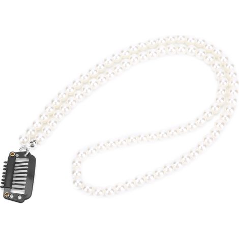 Vigne à cheveux longue en fausses perles pour mariage, fête, cadeau fille, type B, accessoire féminin raffiné (1/5)
