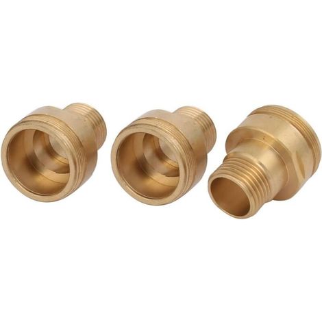 Adaptateur de robinet en laiton Aexit, lot de 3, filetage mâle M32 vers mâle G1/2. (1/3)