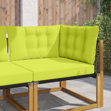 Sofakissen für draußen 3 pcs Grün Polyester