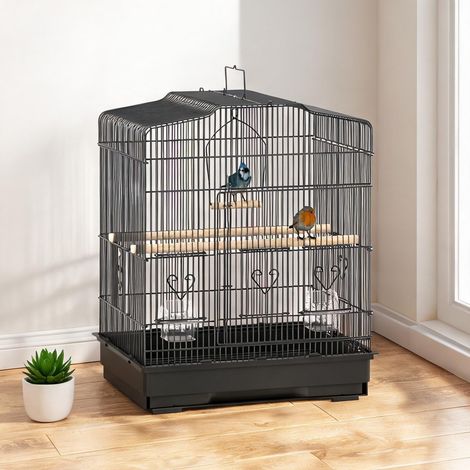 Cage pour oiseaux negro en acero PS 46,5 x 36 x 59 cm (1/5)