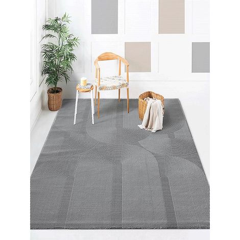 the carpet Lima Designer Teppich, weich, waschbar, Flor aus 100% recyceltem Polyester, Grau, 200 x 290 cm (1/5)