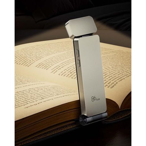 Rechargeable Reading Light for Bedtime, Ultra-Light Clip-On LED Bookmark Light with 5 Amber Colors and Stepless Dimming for Nighttime Reading for Book Lovers (1/5)