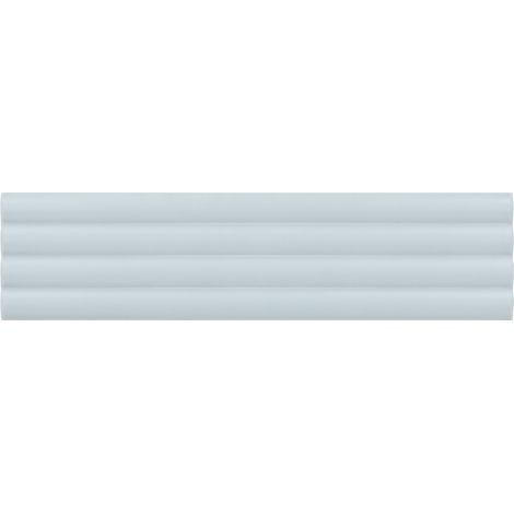 Carrelage mural faïence effet relief RYTHM 20x5cm 20x5cm Cloud Baby blue - Mat - boîte de 0.38 m2 20 x 5 cm Cloud Baby blue - Mat - boîte de 0.42 m2