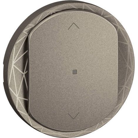 Enjoliveur interrupteur/commande volet roulants Céliane with Netatmo - Titanium (CT1431) (1/2)