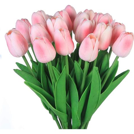 Tulipe artificielle en latex, toucher réaliste, idéale pour un mariage-AquaForge (1/5)