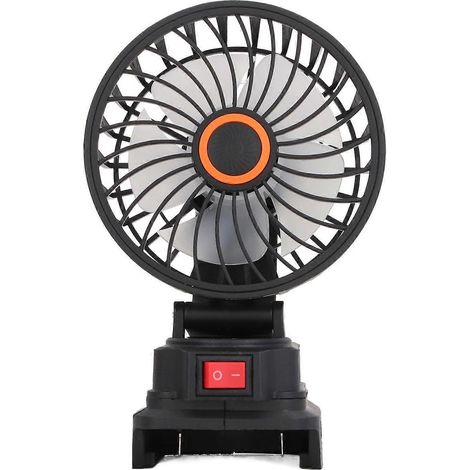 4-Zoll-Tragbarer, batteriebetriebener Ventilator, 360-Grad-Oszillation, wiederaufladbar, für Outdoor-Camping, passend für BL1