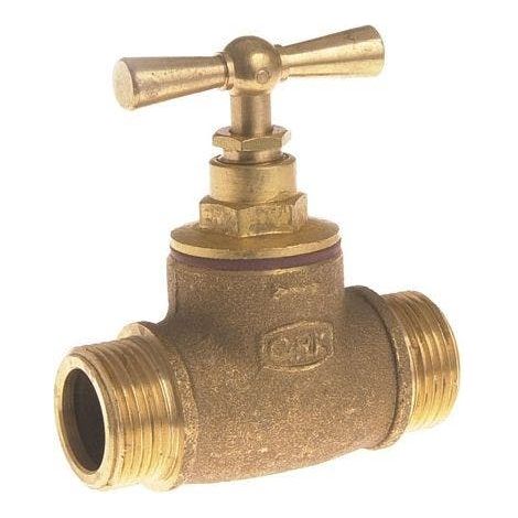 Robinet d'arrêt laiton M-M avec épaulement 15x21 - G.R.K