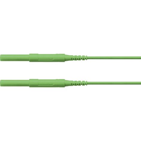 Schützinger Puntali di sicurezza Spina 4 mm Spina 4 mm 150.00 cm Verde 1 pz. (1/2)