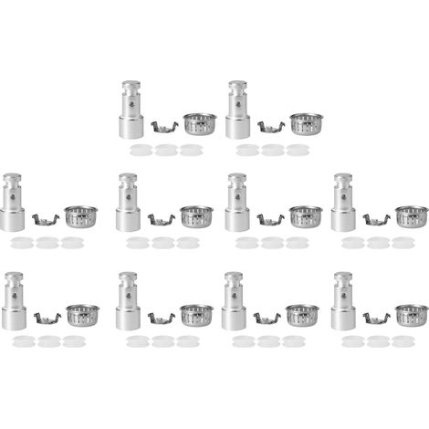 10 Pièces Accessoires pour Autocuiseur, Couvercle Anti-Blocage, Support, Soupape Flottante, Joint de Remplacement