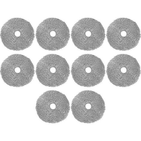 10Pcs Lavable Serpillière Cloth pour W2 / U200 Robotic Aspirateur Cleaer de remplacement pièce détachée Mopping Pad (1/5)