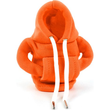 Christmas Limited Edition Car Gear Shift Cover Hoodie Style Gear Shift Lever Handbrake Cover - Orange (1/4)