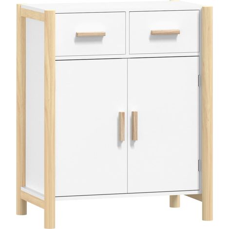 Sideboard/Anrichte/Buffet Weiß 62x38x75 cm Holzwerkstoff LXWW549042 (1/5)