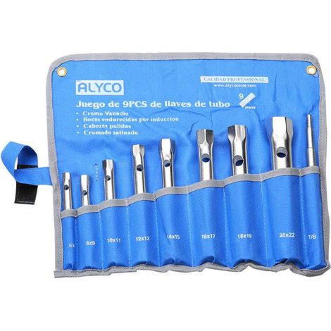 Set 8 clé douille estampées 6x7-20x22 ALYCO 191570 (1/5)