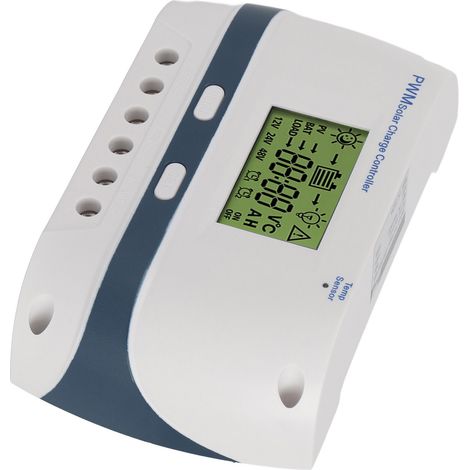 Contrôleur de charge solaire PWM 60 A 12 V 24 V 48 V IP32 étanche, paramètres réglables, compensation de température, écran LCD (1/5)