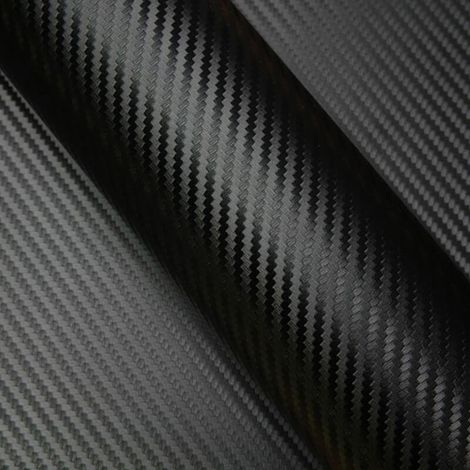 DIMEXACT - Covering carbone noir pour surface plane - 152 cm x 0.5 m - En Rouleau