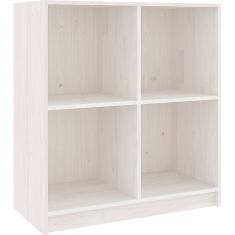 Sideboard/Anrichte/Buffet Weiß 70x33x76 cm Massivholz Kiefer LXWW569853 (1/5)