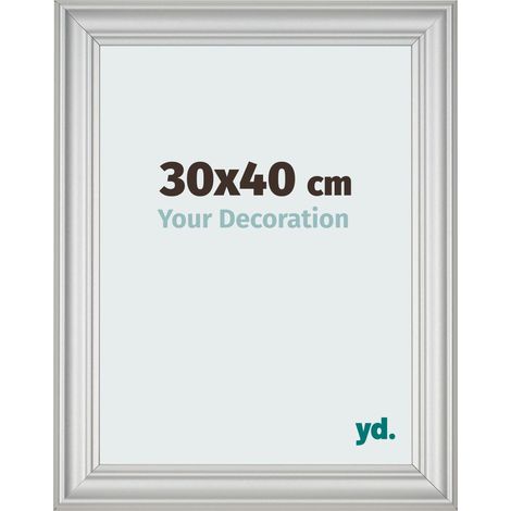 yd. - Cadre photo 30x40 - Argent Mat - MDF - Lazio