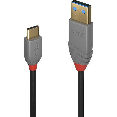 LINDY Câble USB USB 2.0 USB-A mâle, USB-C® mâle 0.50 m noir 36885 (1/3)