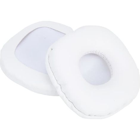 Lot de 2 coussinets d'oreille en coton blanc, accessoires pour casque Marshall MAJOR Monitor. (1/5)