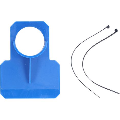 Support de Tuyau pour Piscine ABS Résistant – Installation Facile, Montage de Tuyau de Raccordement, Bracket de Support – Accessoires pour Piscine (Support de Tuyau + 2 Attaches-Câbles) (1/4)