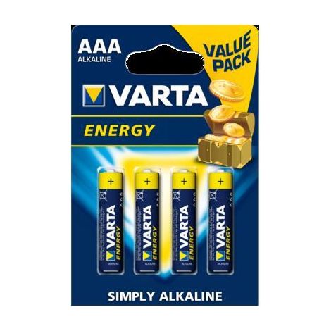 Varta 4103-LR-03 AAA Piles Alcalines 4 Unités 1,5V