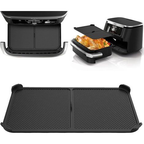 Spritzschutz aus Silikon für die Ninja Foodi 10,4 L AF500EU Heißluftfritteuse, kompatibel mit der Ninja 10,4 L Heißluftfritteuse, wiederverwendbares Zubehör (einteilig). (1/5)