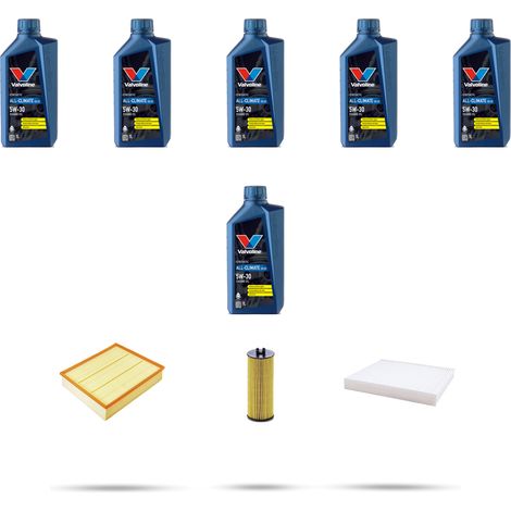 Kit tagliando 3 FILTRI e 6L OLIO compatibile con Jeep Grand Cherokee IV (WK,Wk2) 3.6 V6 210kw dal 2010 (1/5)