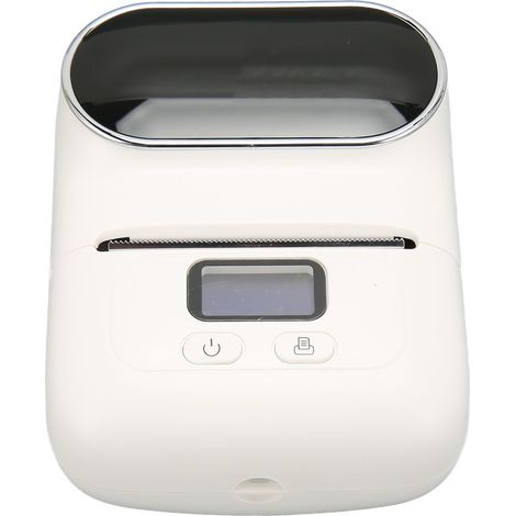 Imprimante thermique portable, imprimante de codes-barres pour étiquettes de prix et vêtements M110 blanche (1/5)