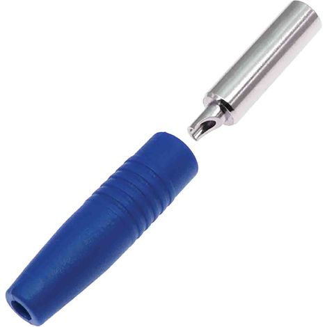 Fiche banane femelle 4 mm RS PRO Bleu Femelle 24A 30V ( Prix pour Sachet de 5 )